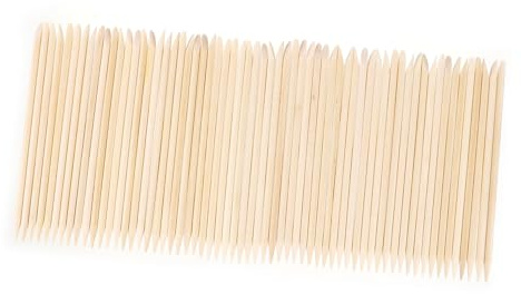 BAZEITFLOW 200pezzi Bastoncini Di Legno Per Unghie Accessori Per Manicure e Pedicure Rimozione Cuticole e Pulizia Unghie Strumenti Professionali Per Bellezza