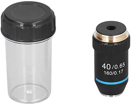 40x Achromatic Microscope -mål för Ljusare och Tydligare Bildmässingslins med Våranordningen 20.2mm Gränssnittsstorlek Lämpliga Mikroskoptillbehör med 40 Gånger Förstoring