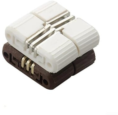 Lot de 6 charnières de porte pliables invisibles modernes pour diverses applications de meubles (blanc)