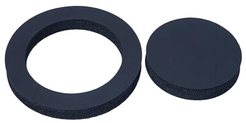 Car Audio Ring, Bass Blocker Pad, Speaker Enhancer, Sound Insulation Foam, Precision Audio Seal Ring, Universals Fit, Perfect for Vehicle Truck Sedan Sound Upgrade, 9.5cm Black