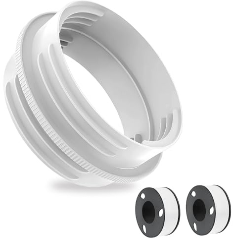 Universal Portable Air Conditioner Hose Connector with 2 Rolls Sealing Tape, Fits 5.1Inch and 5.9Inch Exhaust Vent Hoses,Ensures a Secure Seal for All Thread Types
