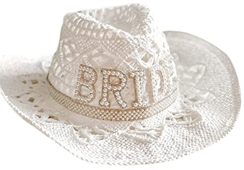 Haiki Adult's Jazzy Hat Straw Hat Men and Women Sunproof Cap Manual Straw Vacation Hat Bride Hollowed Sun Caps