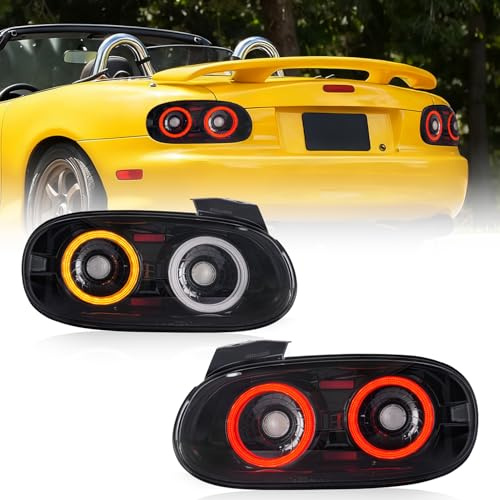 Archaic Fari posteriori Per Mazda MX5 Miata&Roadster NB 1998-2005 | luci di coda Miata NB NBFL mk2 mk2.5 W Animation DRL, luci di nebbia W/o,W Emark