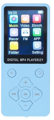 BAFOVY MP4 Player with 1.8 Inch Color Screen, Music Player, 32GB Storage, HiFi Sound for Music, Videos, and E-books (Blue)