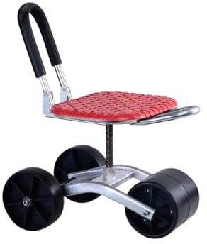 360 ° drehbarer Gartenarbeitshocker, verstellbare Höhe 20–33 cm, Gartenhelfer, unterstützt 150 kg, perfekt für Rasen, Hof, Haus und Außenbereich