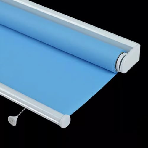 X1NGFU Springrollo Mittelzugrollo,Kabellos Verdunkelungsrollos Klemmrollo Thermorollo,Hitzeschutz Sichtschutz,Schnapprollo für Badezimmer,Schlafzimmer,Anpassbar,Breite x Höhe (110cm x 260cm)