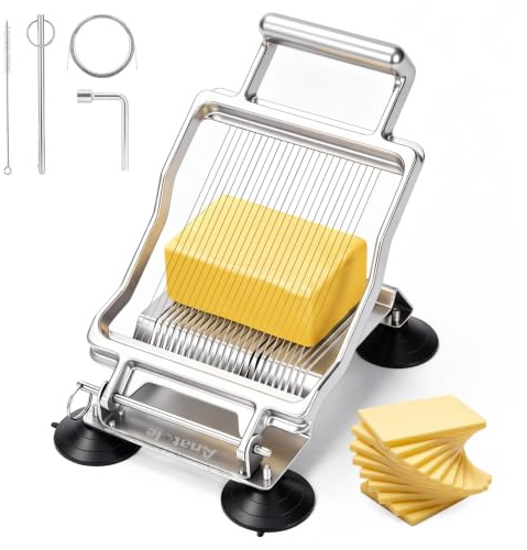 Anatole Commercial Cheese Slicer Butter Cutter for Block Cheese 1/5''