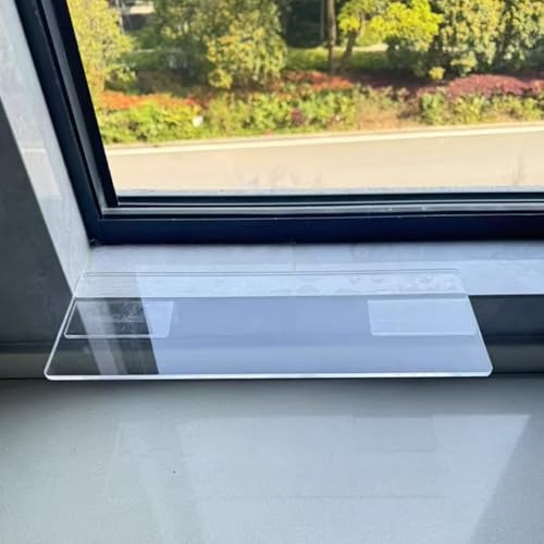 FOELANNE Davanzale in acrilico trasparente, Davanzale della finestra in acrilico e pannello di estensione del bancone trasparenti di varie dimensioni(50 * 15cm)