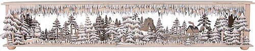 Ratags Schwibbogen-Unterbau/Raumleuchte Wald Sandsteingebirge - 80x15 cm
