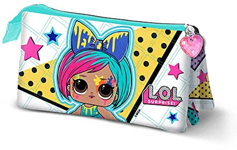 LOL Surprise Art-Astuccio Triplo, Multicolore, 23.5 x 10 cm