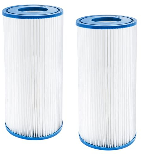 FFyan Patronenfilter für Intex-Typ A-Pool 29002, Filter-Kartuschen für Pumpen, für Patronen-Poolfilter-Vakuumreiniger Pumps Tale Tale 2 Stück