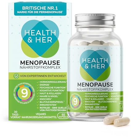 Health & Her Multi-Nährstoffkomplex – Wechseljahre, 60 Kapseln