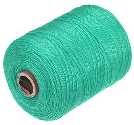 sourcing map Geflecht Maurerschnur Nylon Grün 600M/656 Yard 1MM für Netztuch Garten Mauerwerk