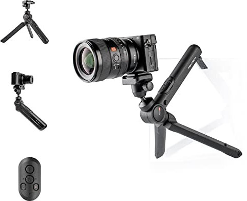 PGYTECH MANTISPOD 2.0 Bluetooth Mini Camera & Cell Phone Vlogging Tripod | 6 Modes Small Travel Flexible DSLR Pocket Stand | Video Vlog Desktop Shooting Selfie Mount with Remote Control