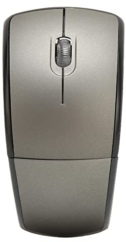 Ratón Inalámbrico Plegable para Computadora, ABS, Portátil, Compacto, Inalámbrico, Plegable, 1600 PPP, Mate, para Juegos de Oficina, Plug and Play(Gris)