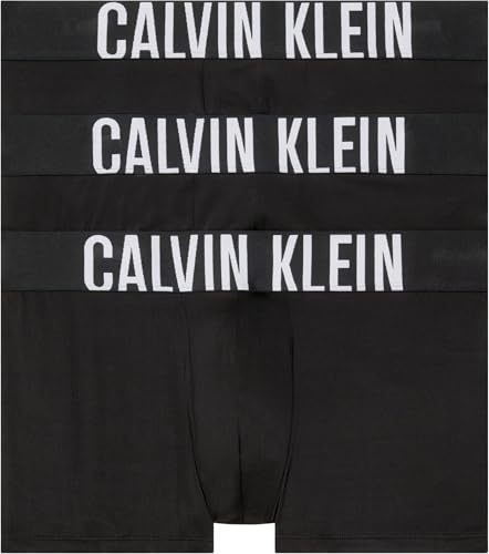 Calvin Klein Calzoncillos bóxer Hombre Pack de 3 Trunks Ropa Interior, Negro (Black/Black/Black), S