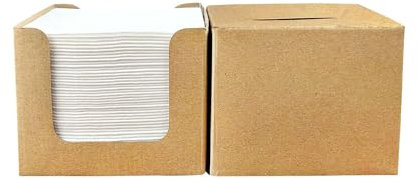 JINYUDOME White Cocktail Napkins, Linen Feel Paper Napkins for Wedding,Party, Restaurant,The Expansion Size is 20 x 20cm,Pack of 100.