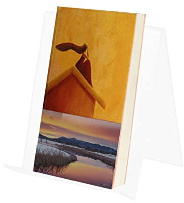 OKUMEYR Klarer Acryl-buchständer Acryl-aufsteller Dokumente Organizer-halter Schmuckständer Transparentes Acryltablett Für Geldbörsen