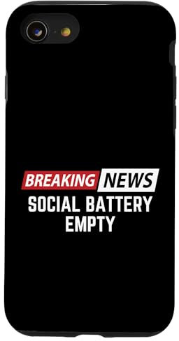 iPhone SE (2020) / 7 / 8 Breaking News Social Battery Empty Case