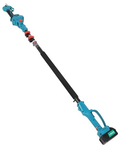 Cesoie Elettriche Potatura, Tagliabordi a Batteria con Lame SK5 con Asta di Prolunga 7,21 Piedi, Potenza Motore Brushless 600 W, Batterie Al Litio Ricaricabili 2 (Spina