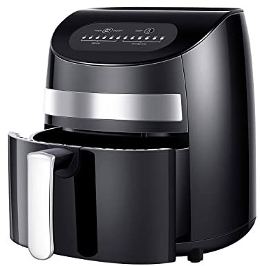 QWAXTRIW Freidora de Aire, Freidora de Aire 3L Freidora eléctrica de Aire Caliente Horno Pantalla LED Antiadherente Máquina para freír sin Aceite Hornear Electrodomésticos de Cocina La Belleza Viene