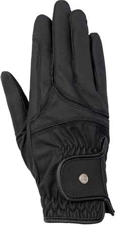 HKM Herren Liam Reithandschuhe Schwarz, XXL