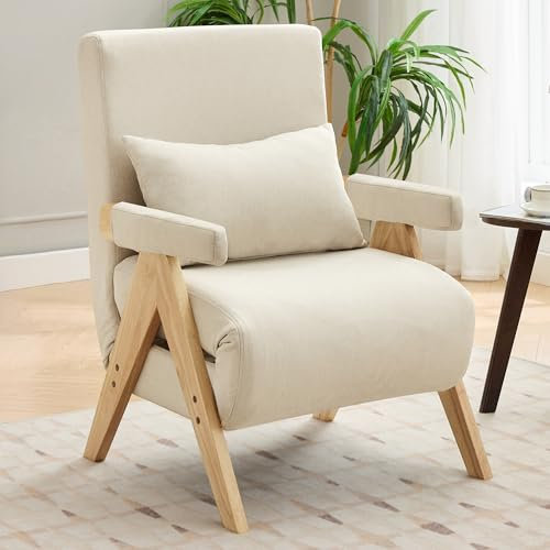 Diseño moderno: Sillón convertible 3 en 1 con función de sueño, sofá cama convertible, silla plegable acolchada, asiento tapizado, sillón de salón, cama individual, adecuado para salón, oficina