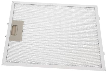 BAZEITFLOW Filtros Para Campana Extractora De Malla Metálica Rectangular 320x260x9 Mm Resistente y Absorbe Grasa Para Cocina, Repuesto, 1 Unidad