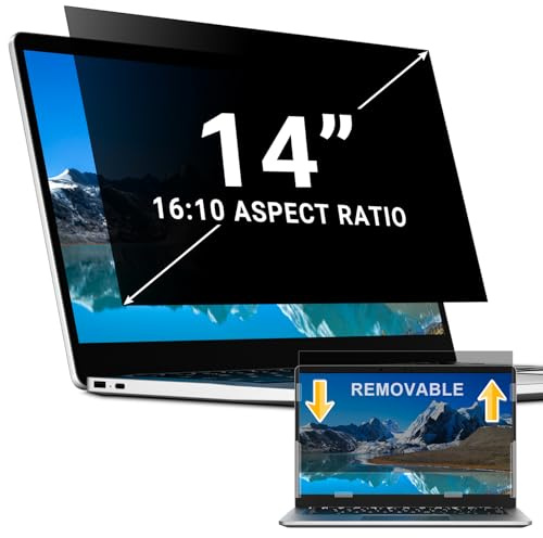 ZOEGAA privacy screen protector for laptop or computer(14 inch 16:10)
