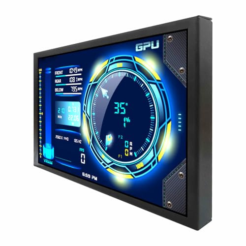 VSDISPLAY Monitor LCD IPS nero da 7 pollici 1280x800 350 nits | luminosità regolabile,metallo fori di montaggio da 75 mm