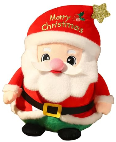 Colcolo Muñeco de Papá Noel, Figura de Papá Noel, Adorno Tradicional y cómodo, encantadores Adornos de muñecos de Peluche para Estante, Ventana del hogar, 26cm