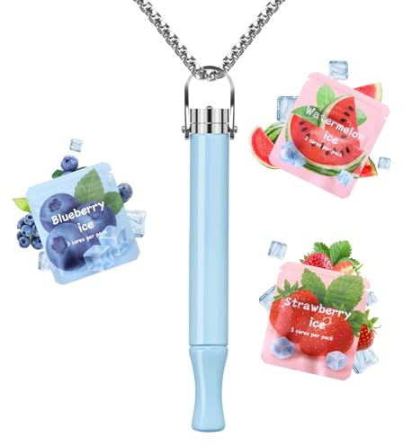 Herramientas Para Dejar De Fumar, CARITATE Verstellbare Collar Dejar de Fumar Ajustable Resistencia sin Nicotina con Fruta Filtro de Sabor