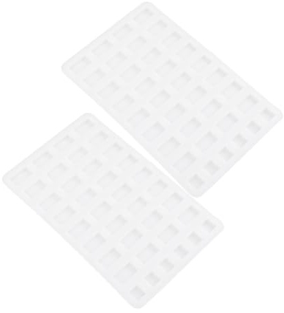 FUOYLOO Molde para Bloques de Construcción Miniatura 2 Piezas en Material de Silicona, Adecuado para Manualidades y Modelismo de Arquitectura de Mesa de Arena