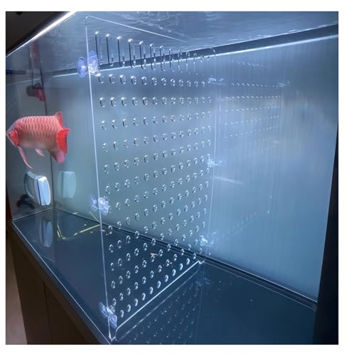 Aquarium-Trennwand aus Acryl mit verstellbaren Saugnäpfen, Aquarium-Trennbrett für die Zucht, passend für Aquarien von 35 bis 200 l