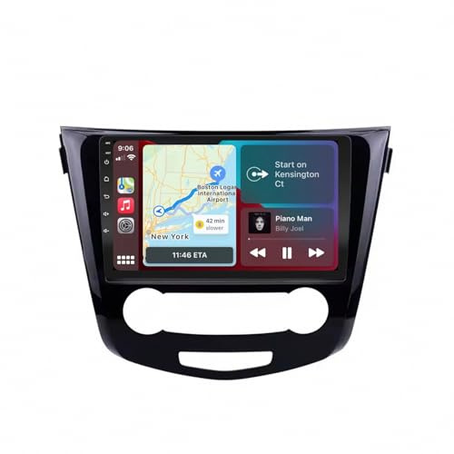 Autoradio mit Bildschirm Bluetooth für Nissan Qashqai X-Trail 2013-2016 Touchscreen, OTA-Updates, Airplay, Super Link, GPS Navigation, Siri &G00Gle, Bt-Audio, 4 Kern 2G+32G