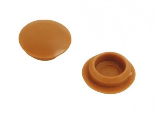 Fort Fasteners Screw Cover Cap Light 10mm Brown Pack Of 100