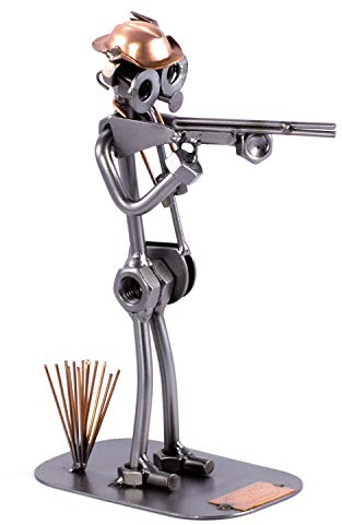 Steelman24 Schraubenmännchen Jäger | Made in Germany,Handarbeit,Geschenkidee,Stahlfigur,Metallfigur,Metallmännchen