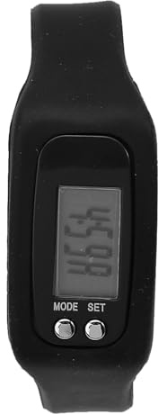 Antilog Pedometer Bracelet; Smart Bracelet Watch Wristband Calorie Counter Pedometer Sports Fitness Tracker Step Counter (Black)
