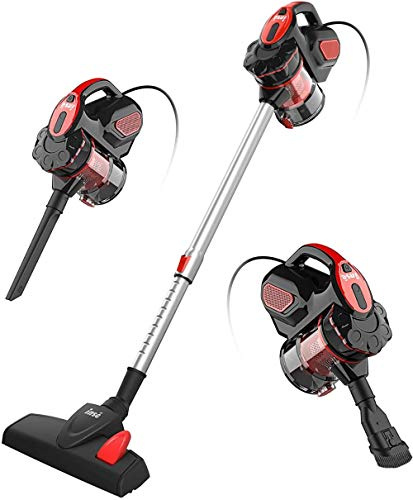 KJDSW Aspirapolvere con Filo I5 Stick Aspirapolvere 18KPA Potente aspirazione 600 W Motore Multiuso 3 in 1 Aspirapolvere Portatile