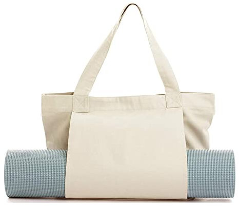 Yoga-Tragetasche, Gro?e Kapazit?t Tragbare Yoga-Matten-Tragetasche Yoga-Pilates-Mattentasche Gro?e Umh?ngetasche f¨¹r B¨¹ro Training Reisen Strand Fitnessstudio(Khaki)