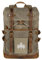 HOLZBRÜDER® Rucksack mit wechselbarem Patch, Canvas Lederrucksack mit Laptopfach, Reise Handgepäck für Flugzeug geeignet (Olivgrau)