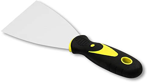 Jagowa 1 Piece Wallpaper Scraper, Stainless Steel Wall Paint Scraper Filling Putty Knife Tool Wallpaper Stripper Scraper Remover Blade for Wall Ceiling Window Painting DIY Decoration (3 Inch)