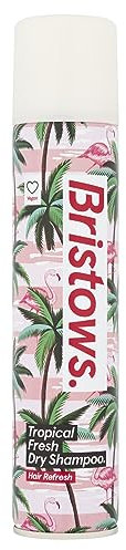Bristows Tropical Fresh Dry Shampoo, Tropical Fragrance, Refreshes Hair Between Washes, Absorbs Excess Oil Without Drying Out Hair and Scalp, Vegan Friendly, 200 ml