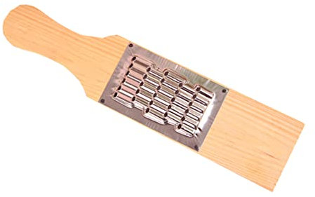 GRIRIW Grattugia per Cucina con Impugnatura Legno Antiscivolo Affetta Patate e Verdure Facilmente Taglierina Manuale per Verdure e Cetrioli Strumento Pratico e Salvaspazio per Uso Quotidi