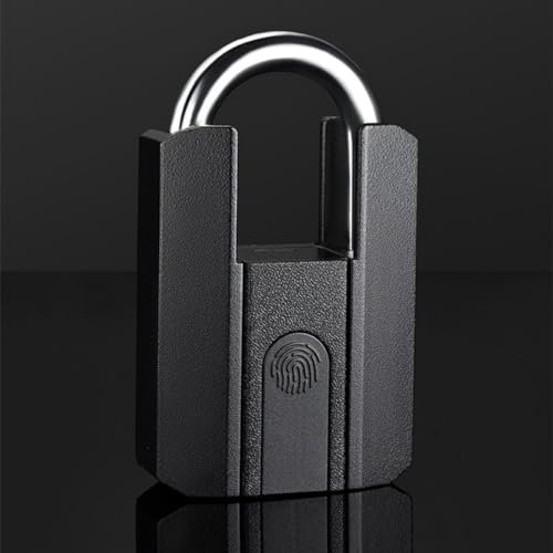 Fingerabdruckschloss, Elektronisches Türschloss Fingerabdruck Vorhängeschloss, IP67 Wasserdichtes Schloss mit Schlüssel für TTlock für Innen und Außen