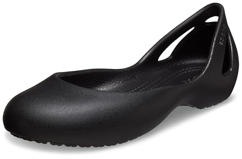 Crocs Women's Kadee Ballet Flats, Black, 8