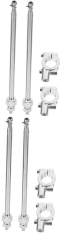 Gatuida 4pcs Motorcycle Handlebar Flag Pole Retractable Bike Flagpole for Safety Easy Installation Handlebar Flag Holder for Adults