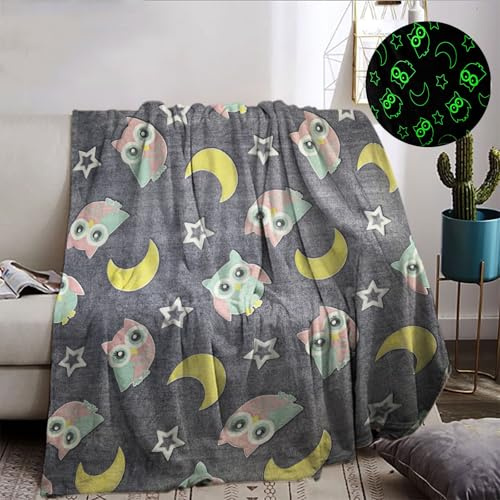 BNREDA Manta de Peluche para niños, Manta de vellón de Franela Brillante, Manta de sofá Suave y cálida, Regalos de cumpleaños de Navidad para niños y niñas (B, 150x200cm)