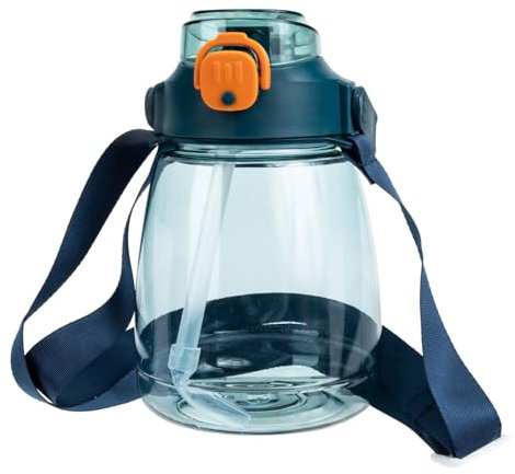 KOMBIUDA Bouteille Eau Kawaii Volume Important pour Sport Porte-Eau avec Paille pour Voyage Et Bureau