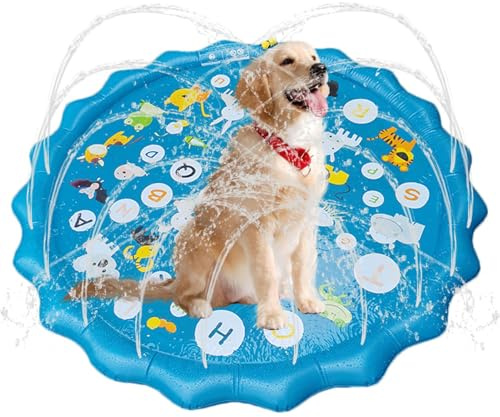 Sprinkler Pad | Play Water Mat Toys - Thicken and Large Pad for Lawn Backyard, Summer Toys, Outdoor Game for Kids and Pets